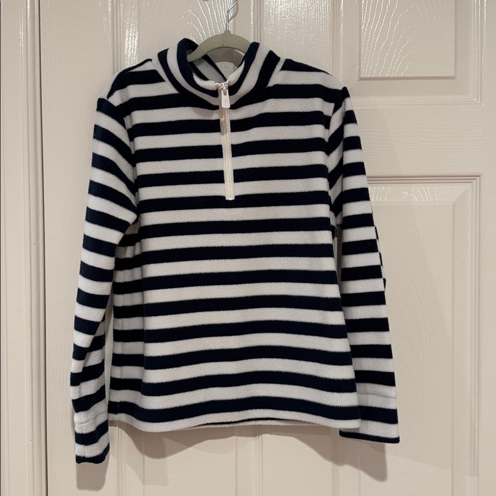 Dudley Stephens Navy and White Striped Fleece